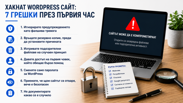 хакнат WordPress сайт – какво да правя
