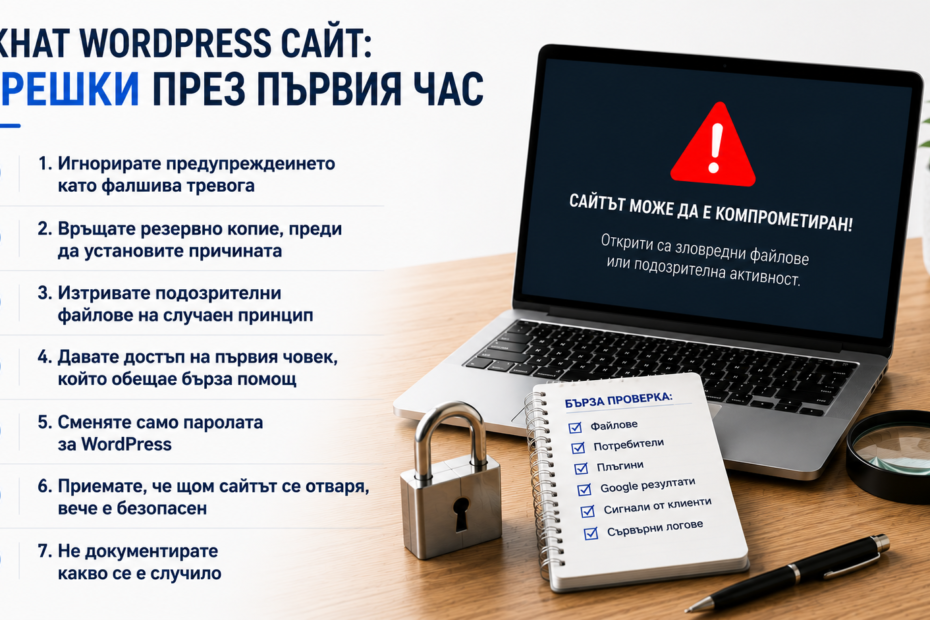 хакнат WordPress сайт – какво да правя